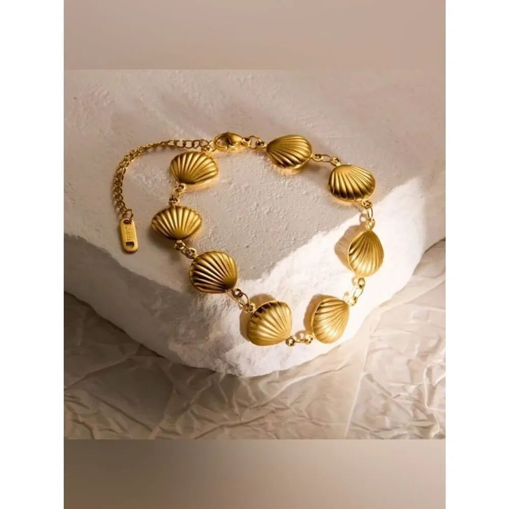 Shell Link Bracelet #2612 - Picture 3 of 7